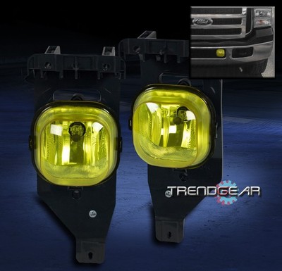 05 06 07 FORD F250 F350 F450 F550 SUPER DUTY EXCURSION BUMPER FOG LIGHTS YELLOW