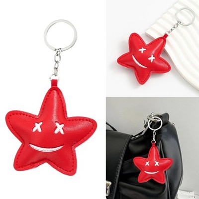 Unique Keychain Soft PU Leather Key Holder Decoration For Keys Backpacks Wallet