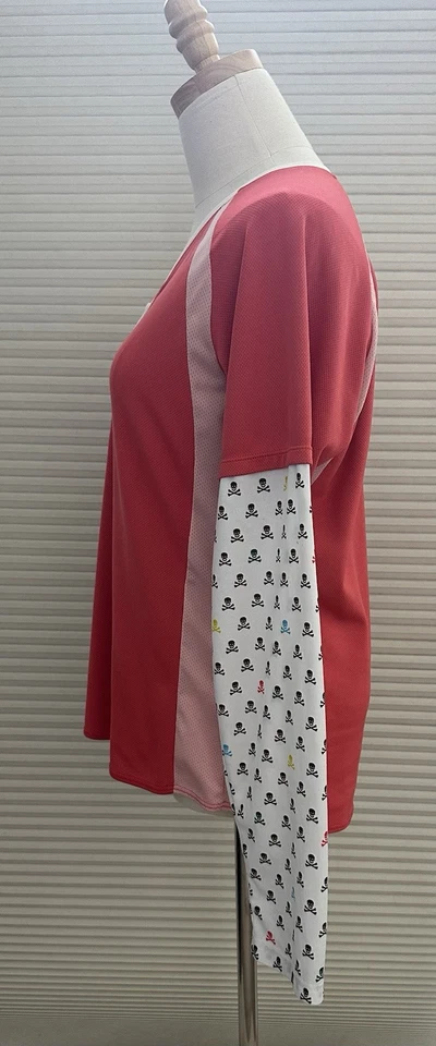 Camiseta deportiva para mujer Sugoi ligera de manga larga para ciclismo MTB coral calaveras grande Foto 2 de 4