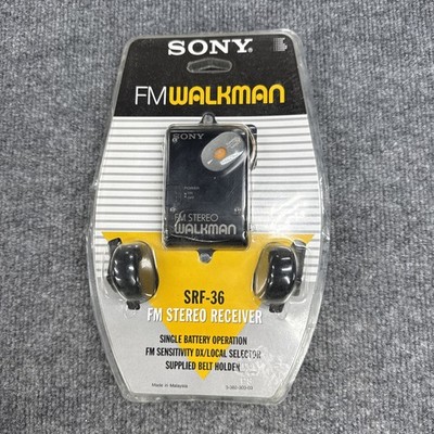 Sony Walkman SRF-36/BM FM Stereo Portable Radio w/ Headphones   NEW- Seal Intact