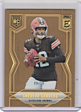 2025 Panini Donruss Elite Shedeur Sanders Rookie /10 Gold SSP #112 Browns