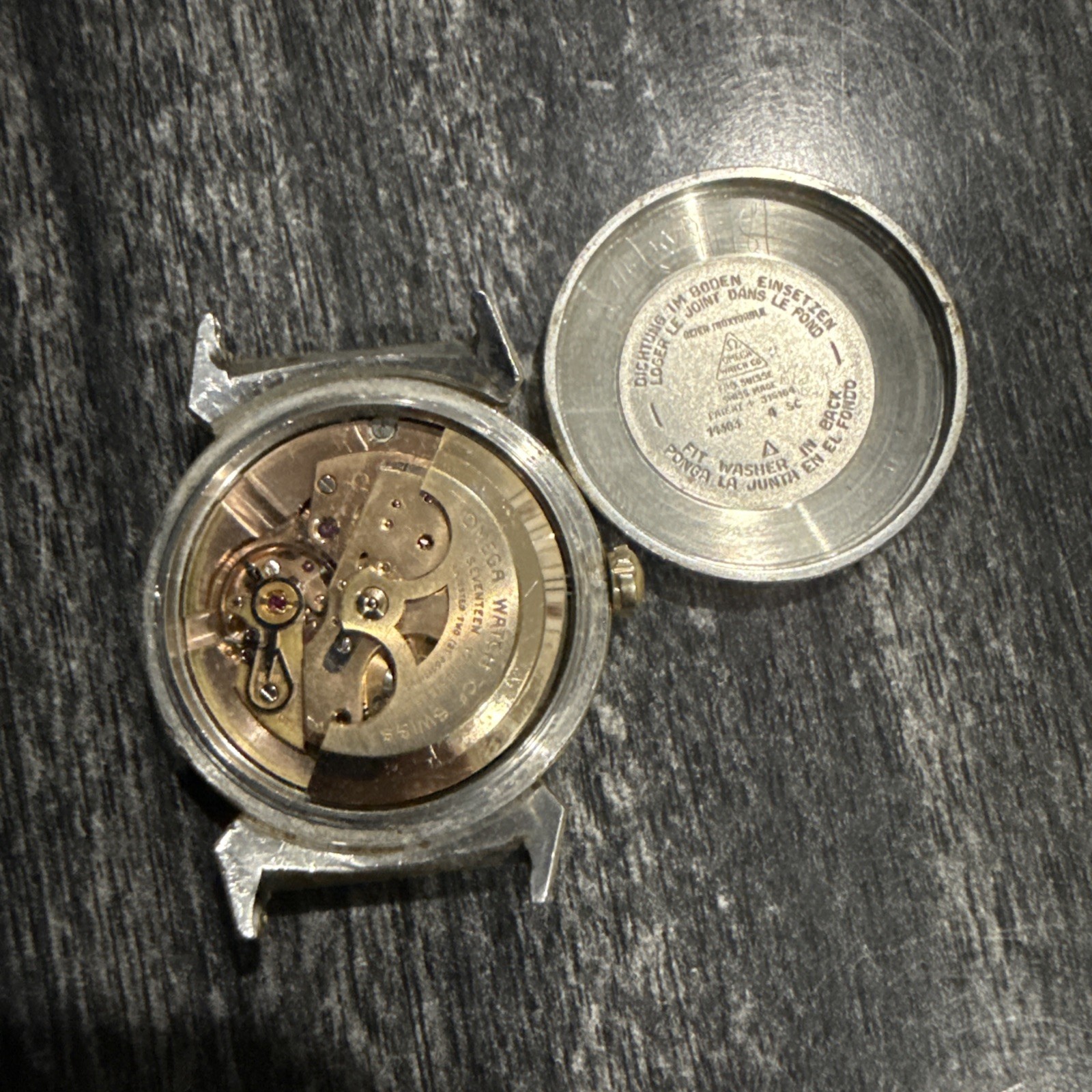 Omega Seamaster Automatic Cal.500 watch head only 14363 Running image 5