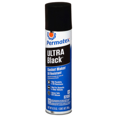 Permatex 82080 Ultra Black RTV Silicone Gasket Maker, 8.75 OZ