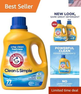 #ad Clean amp; Simple 77 Loads Liquid Laundry Detergent 100.5 Fl oz $21.99