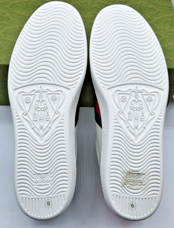 Authentic Gucci Ace Snake Men's White Leather Sneakers UK13 US13.5 thumbnail 15