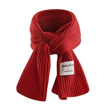 Kids Red Scarf Winter Warm Soft Children Knit Cotton Toddler Scarves For Boys...