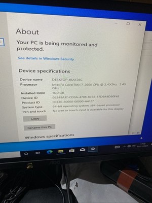 hp compaq Intel Core I7-2600 16GB, 256ssd+500hd