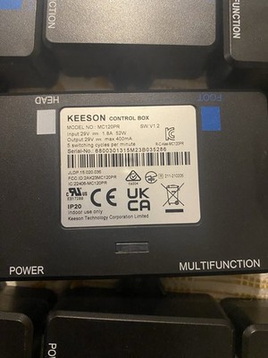 ORKIN Serta Ergomotion Keeson Control Box MC120PR- USED