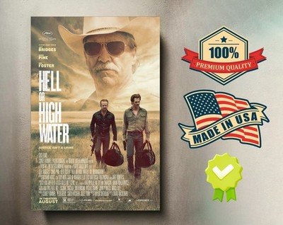 Hell or High Water (2016) 8x12 Metal Movie Poster   