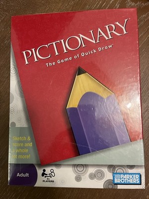 Pictionary The Game Of Quick Draw Adult Parker Brothers