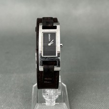 DKNY Damenuhr NY-3317 Silber Braun Leder Quarz Damen Neue Batterie NY3317