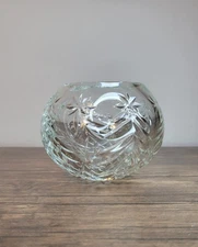Illusions by Samobor Handblown Crystal Candle Holder Christmas Tree Theme