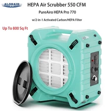 ALORAIR PureAiro HEPA Pro 770 Industrial Air Scrubber 3-Stage Filtr Air Purifier