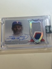 Sammy Sosa 2024 Topps Dynasty Auto Autograph Game Worn Patch Texas Rangers 3/5