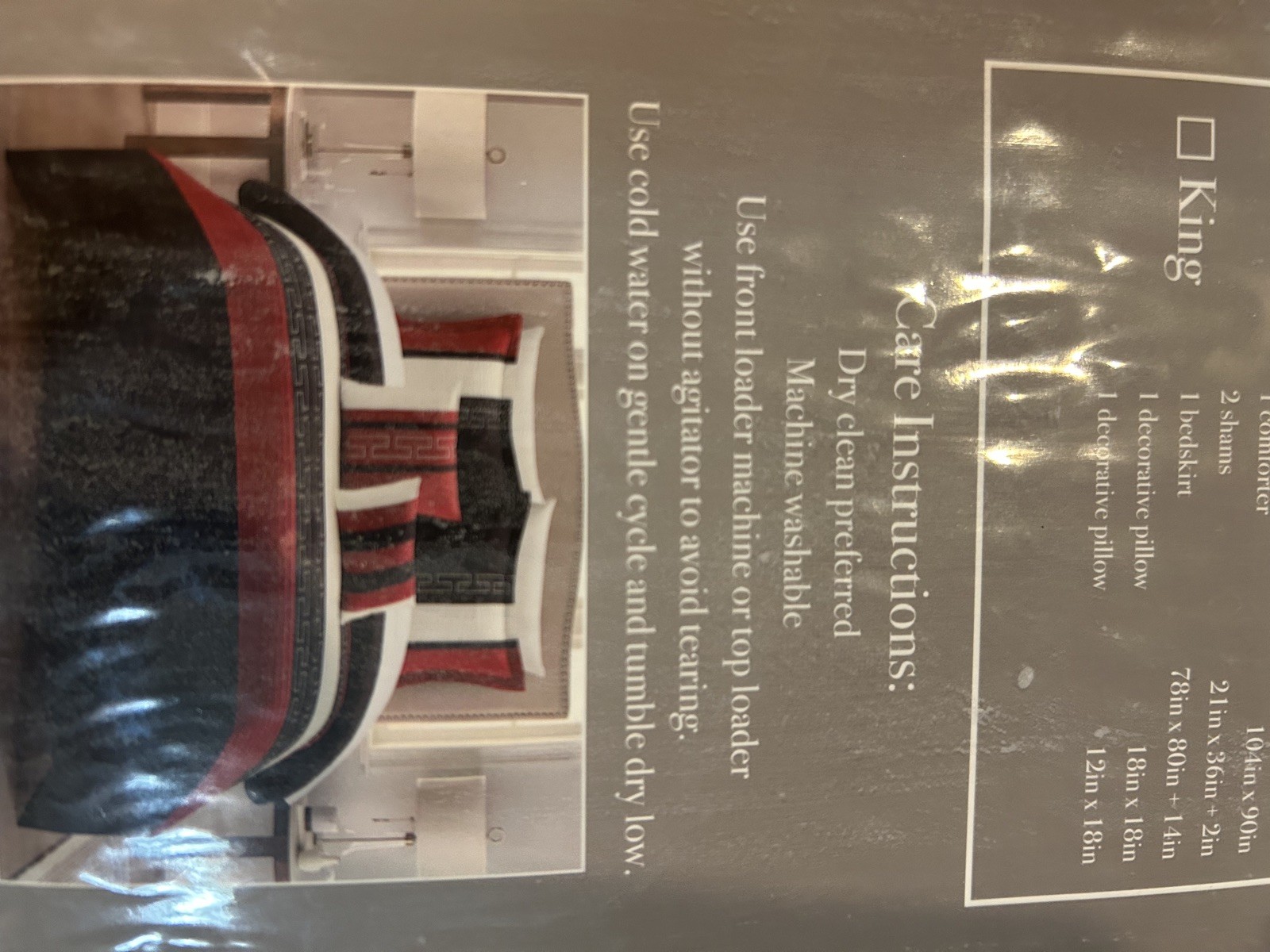 Chic Home Carlton 6-Piece Comforter Set, Queen Size, part number CS1223-112-AN