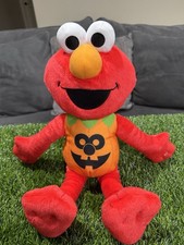 Sesame Street Halloween Pumpkin Elmo Plush Stuffed Animal 17  