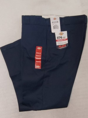 Dickies 874 Flex Work Pants Men s 40x32 Blue Original Fit Actual NWT 