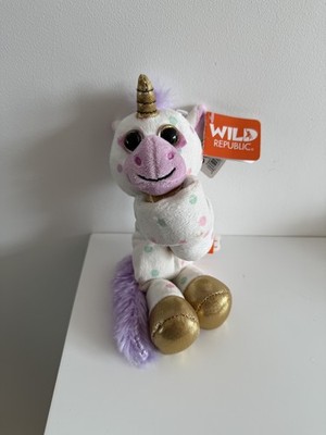Wild Republic Huggers Snap Armband Stofftier Einhorn mit Etikett