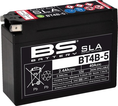 BATTERIE SLA BS Batterie BT4B-5 SUZUKI DR-Z 70 2018