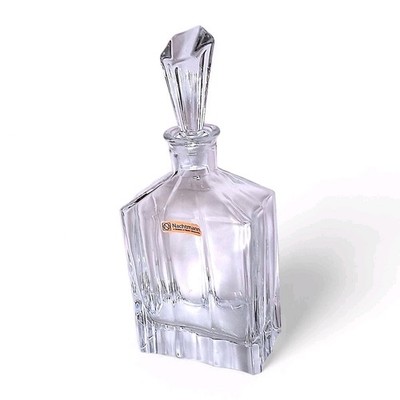 Nachtmann Decanter Leaded Crystal Clear Whiskey Bar Square Classy Luxury 007 