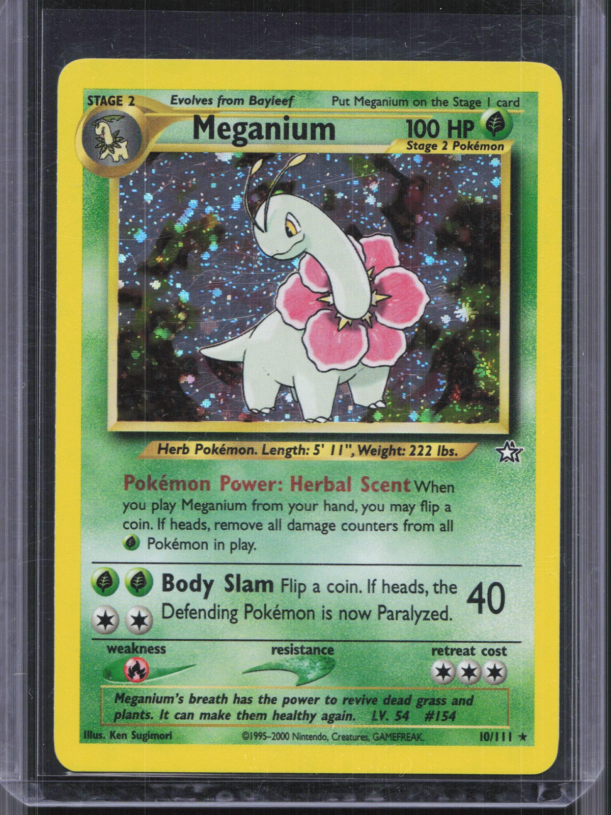 Meganium (10) Holo Rare Neo Genesis 10/111 NM
