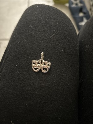 Smile now cry later pendant sterling silver