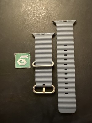 Apple Watch Ultra Ocean Band 49mm (42/44/45/46) OEM Anchor Blue Natural Titanium