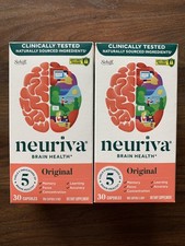  2 Schiff Neuriva Brain Health Original Memory Focus 30 Caps Exp 09/2026