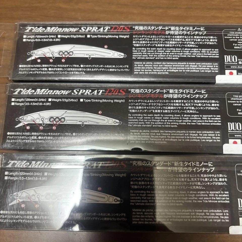 Jeu de 3 pièces Duo Tide Minnow Splat 120S - Photo 4/4