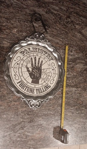 Bandeja para servir decoración de pared colgante decoración de pared colgante bruja gótica quiromancia de Halloween - Imagen 4 de 4