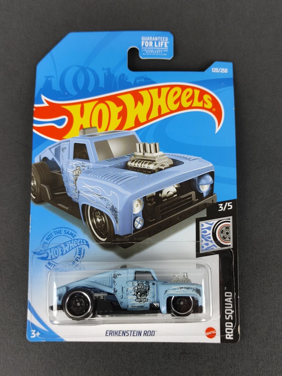 2x Lot Erikenstein Rod Blue & Green #120/250 Rod Squad Hot Wheels