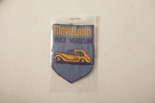MovieLand Wachsfigurenkabinett Aufnäher (B4C/JSF6) Vintage Hollywood Tuch altes Auto Filmstars - Bild 5 von 5
