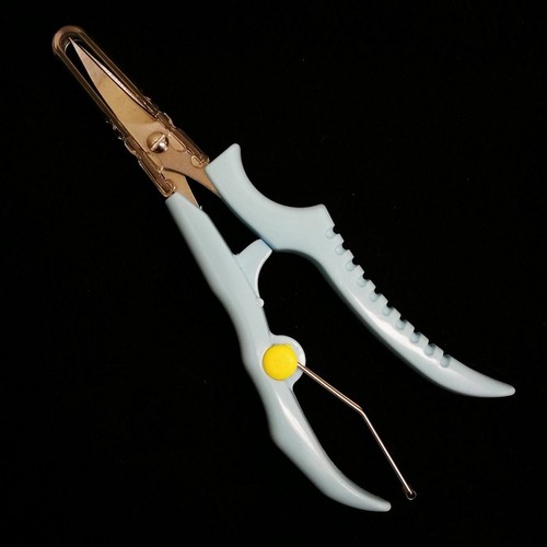 2 Pairs x Curved Blades Squeeze Snips Spring Loaded Cutter Scissors - Picture 3 of 5