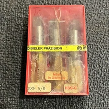 BSF Threading Hand Taps Set Of 3 Pcs 5/8" BSF 14 TPI in case - C