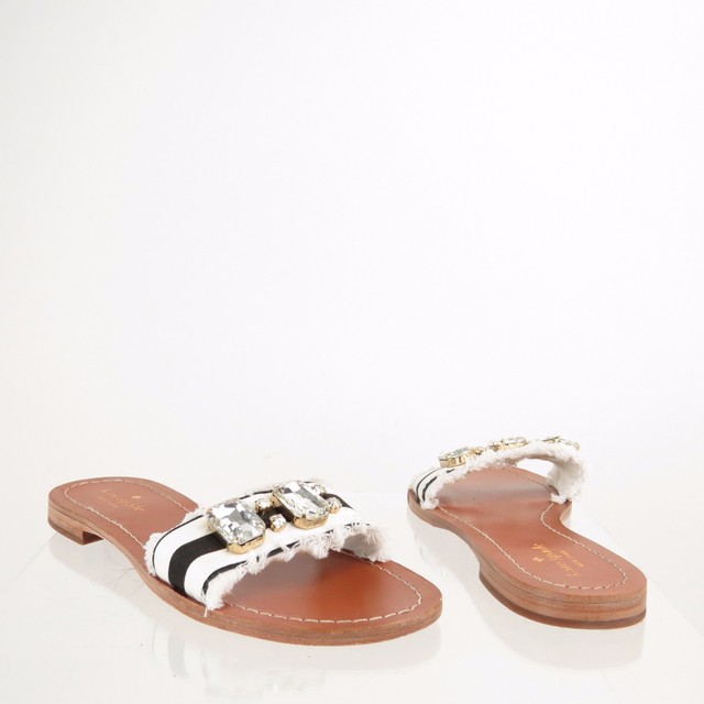 m and s white sandals