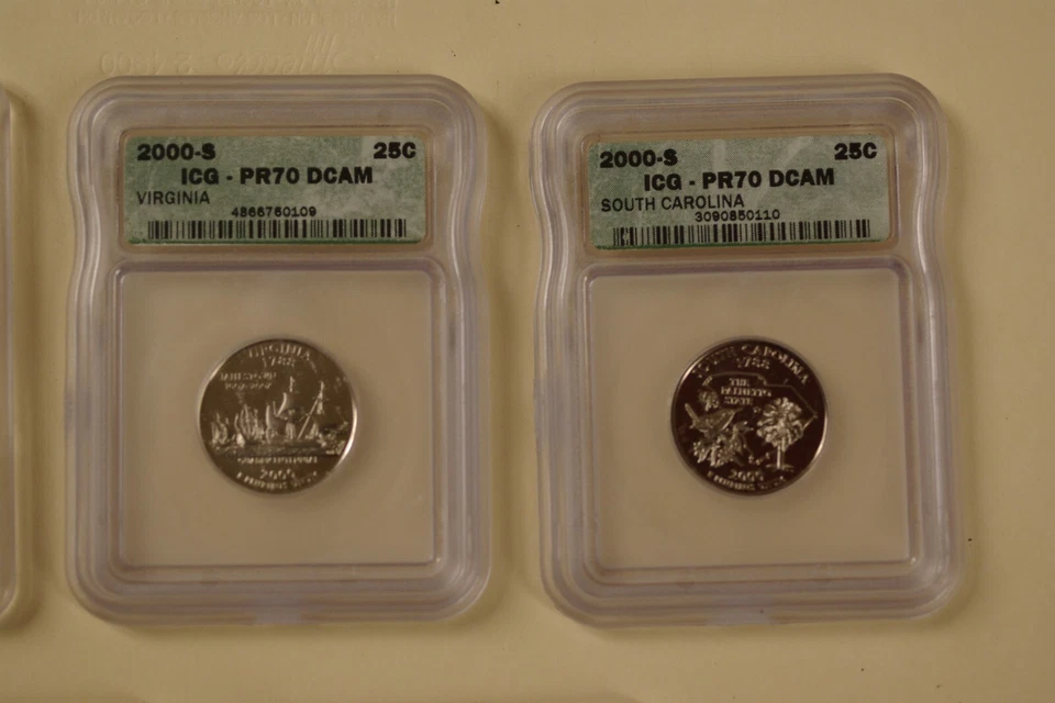 2000S State Clad Quarters DCAM 70 -MA/MD/SC/NH/VA - Image 3 of 4