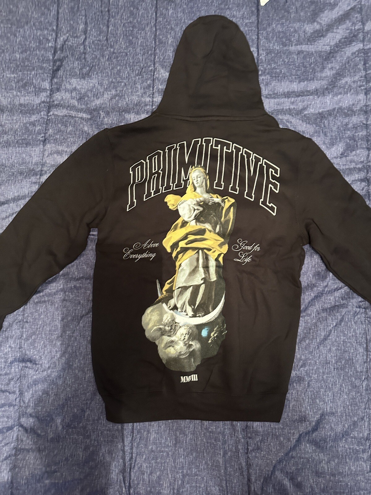 primitiva sudadera con capucha pequeña BENDECIDA nueva con etiquetas