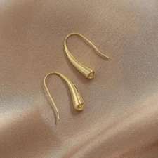 18K Gold Plated Teardrop Dangle Drop Earrings for Women,Ear Hook Earrings,Gifts