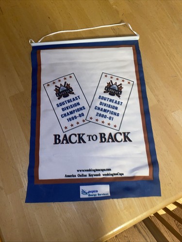 Washington Capitals Hockey Back to Back Flag Banner Champions 1999-00, 2000-01