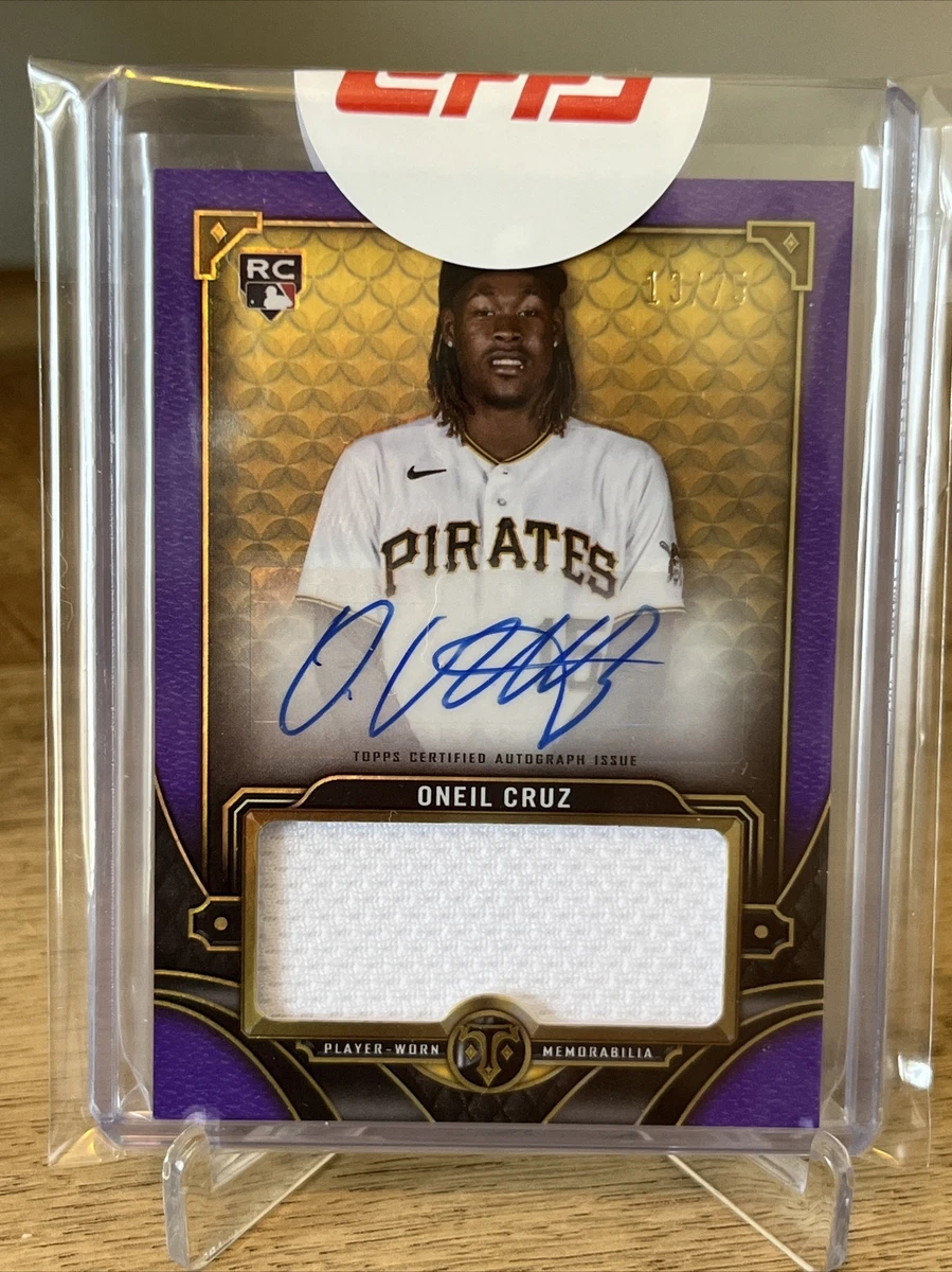 2022 Topps Triple Threads Oneil Cruz RC Jumbo Relic Auto #