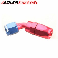 Us Ship -6an An6 45 Deg Swivel Aluminum Fuel Hose End Fitting Adaptor Red Blue