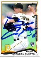 Brandon Cumpton Pittsburgh Pirates 2014 Topps Update Signed Card