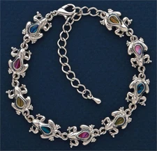 Shell of the Sea Genuine Paua sea shell  Anklet Bracelet  Frog  Adjestable