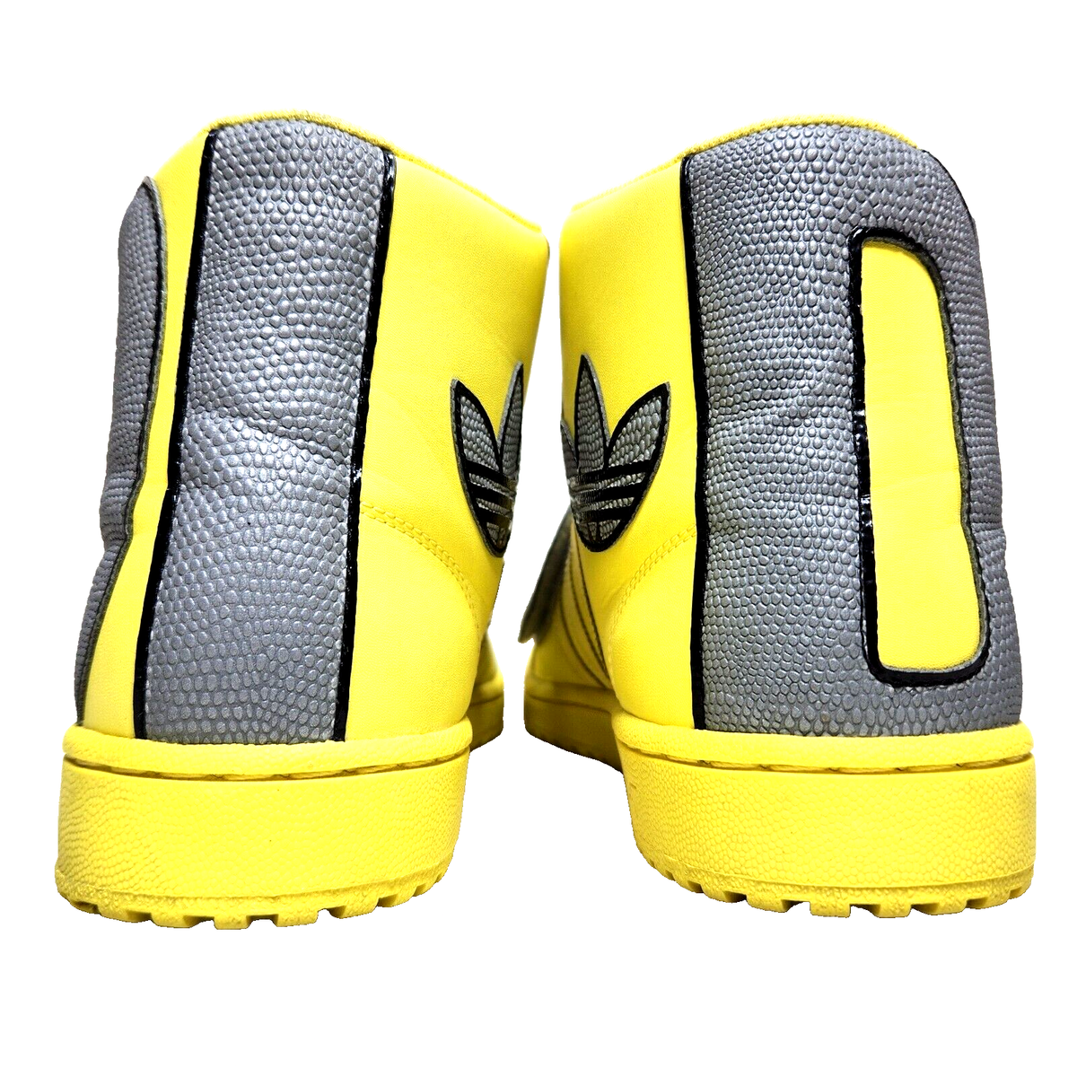 ADIDAS ObyO X Jeremy Scott Letters Sz 9 Yellow Reflective Silver