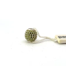 Persona Sterling Silver .925 "Green Crystal Ball" Bead Charm H11724PZ-04