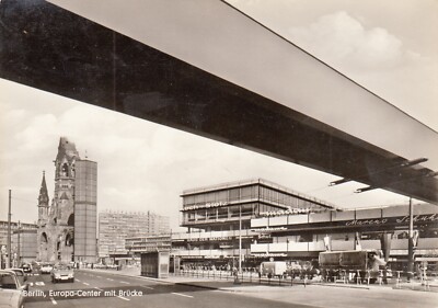 ALTE POSTKARTE DEUTSCHLAND GERMANY DEUTSCHLAND BERLIN Europa-Center mit Brücke