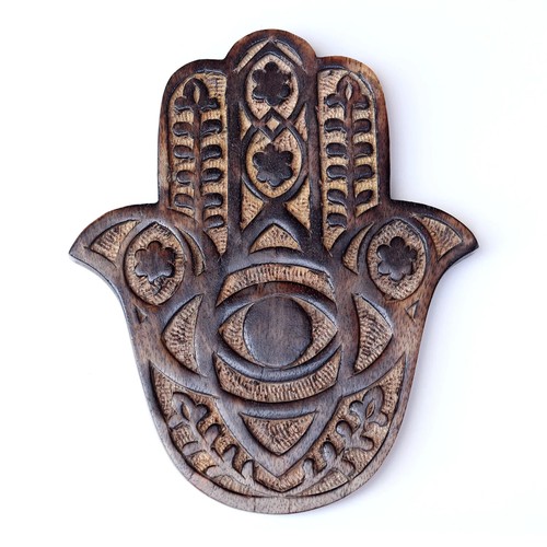 Judaica Gift Set Greeting Card Peace Shalom Wooden Hamsa Wall Decor Judaism - Picture 2 of 8
