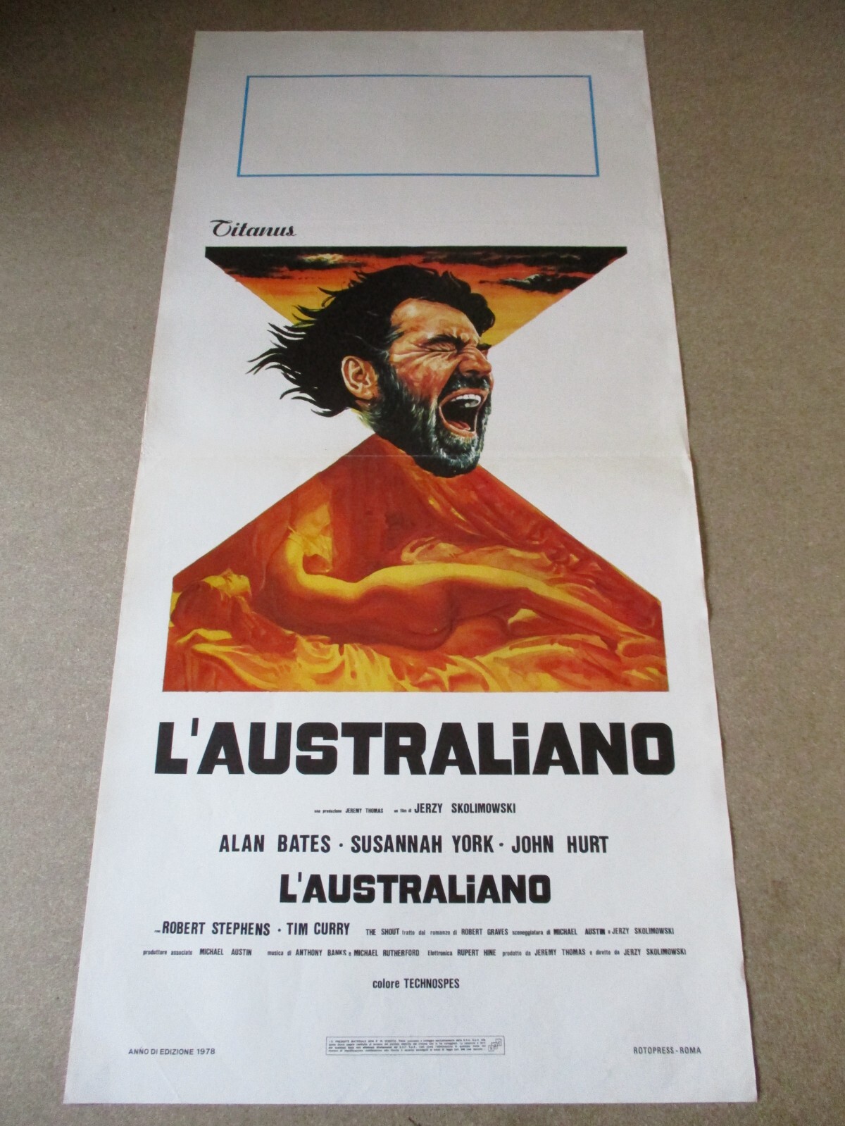 Locandina originale film L'australiano (1978) - Regia di Jerzy Skolimowski