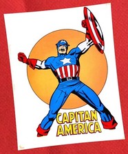 CAPITAN AMERICA N.1 CORNO 24/04/1973 ANASTATICO 1^ ED. ADESIVO SU CARTA LUCIDA