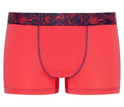 Jockey Herren Trunk Natures Echo Red Hibiscus Unterhose Short Modal M L XL XXL